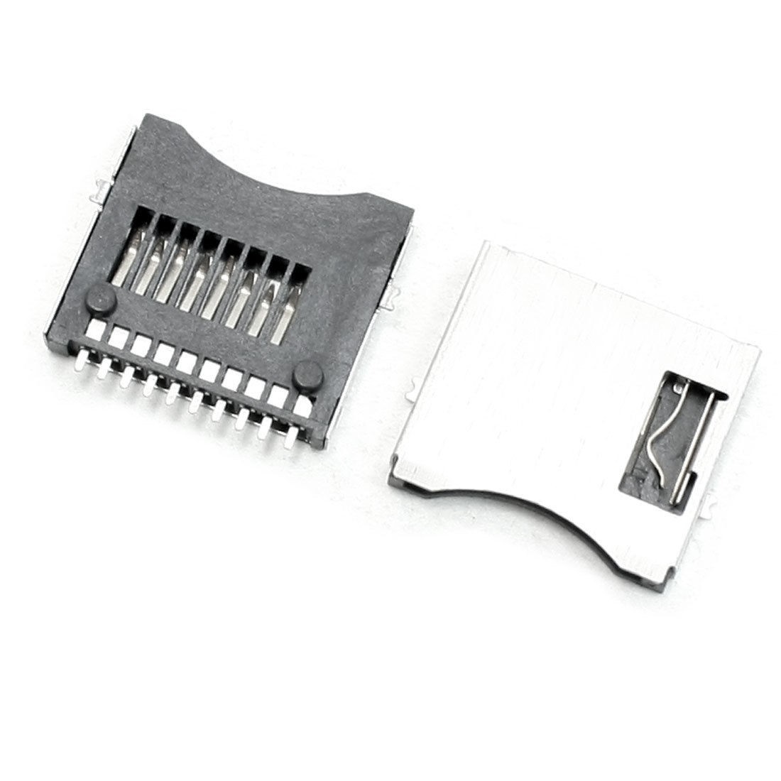 20 Pcs Micro SD TF Memory Card Sockets Connectors Slots DIY Repair Parts