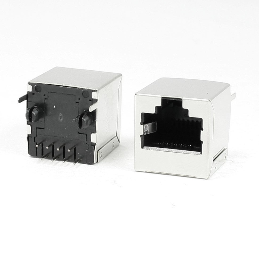 PCB Mounting RJ45 8P8C Network Jacks Vertical Ports 22 Pcs