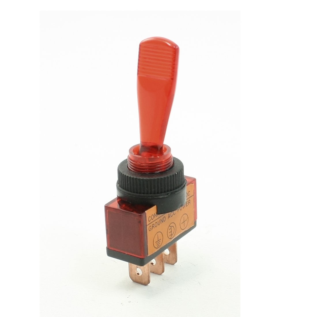 DC 12V Volts 20A 3 Pin Red Indicator Panel Mounting ON-OFF Car Toggle Switch