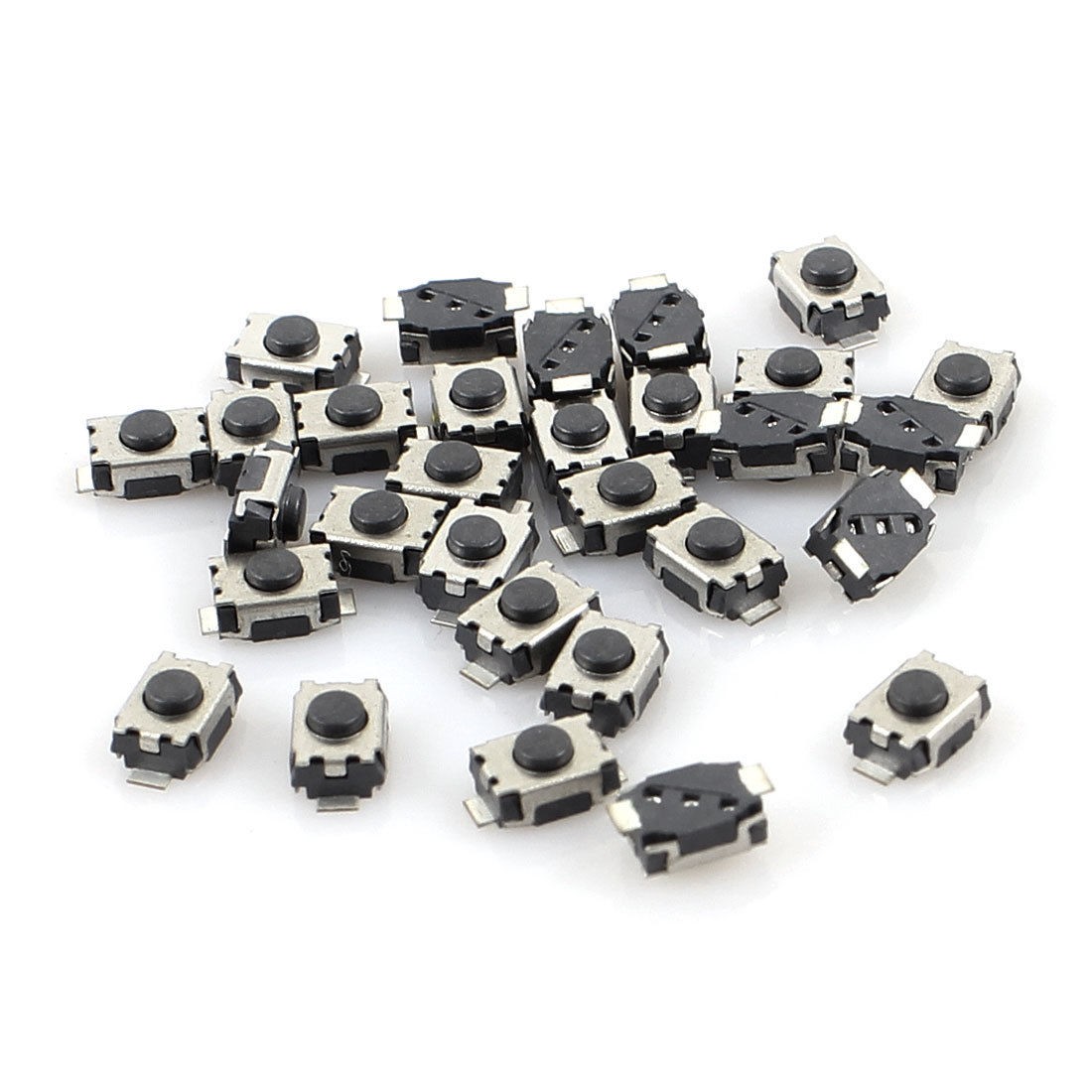 30 Pcs 4mm x 3mm 2 Pins SMD SMT Ultrathin Momentary Push Button Tactile Switch