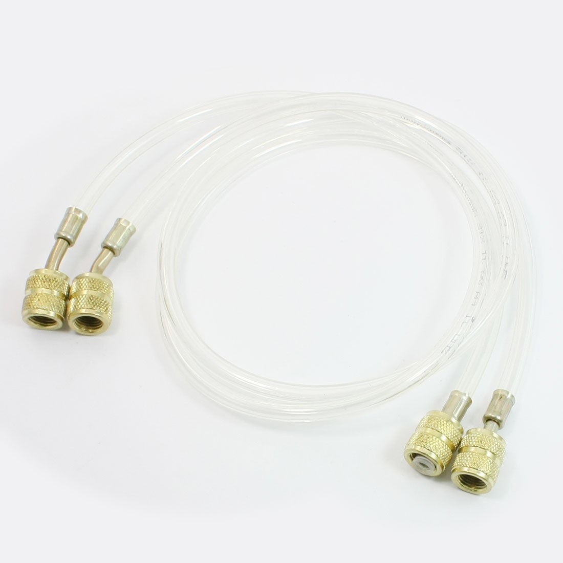 2 Pcs 80cm Long Plastic Hose Connections Refrigeration Charging Hoses