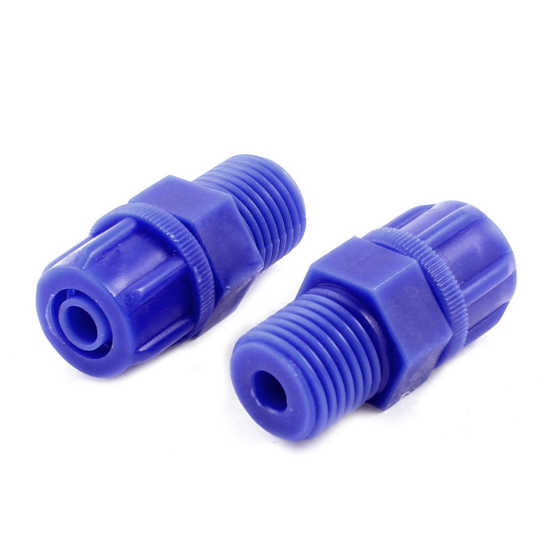 12 5mm 1 2" Male Threaded Pneumatic Straight Tube Connector Coupler 2pcs