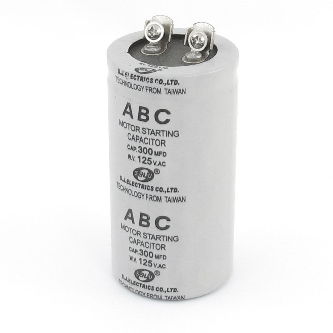 125VAC 300uF 300MFD Dual Terminals Motor Start Capacitor