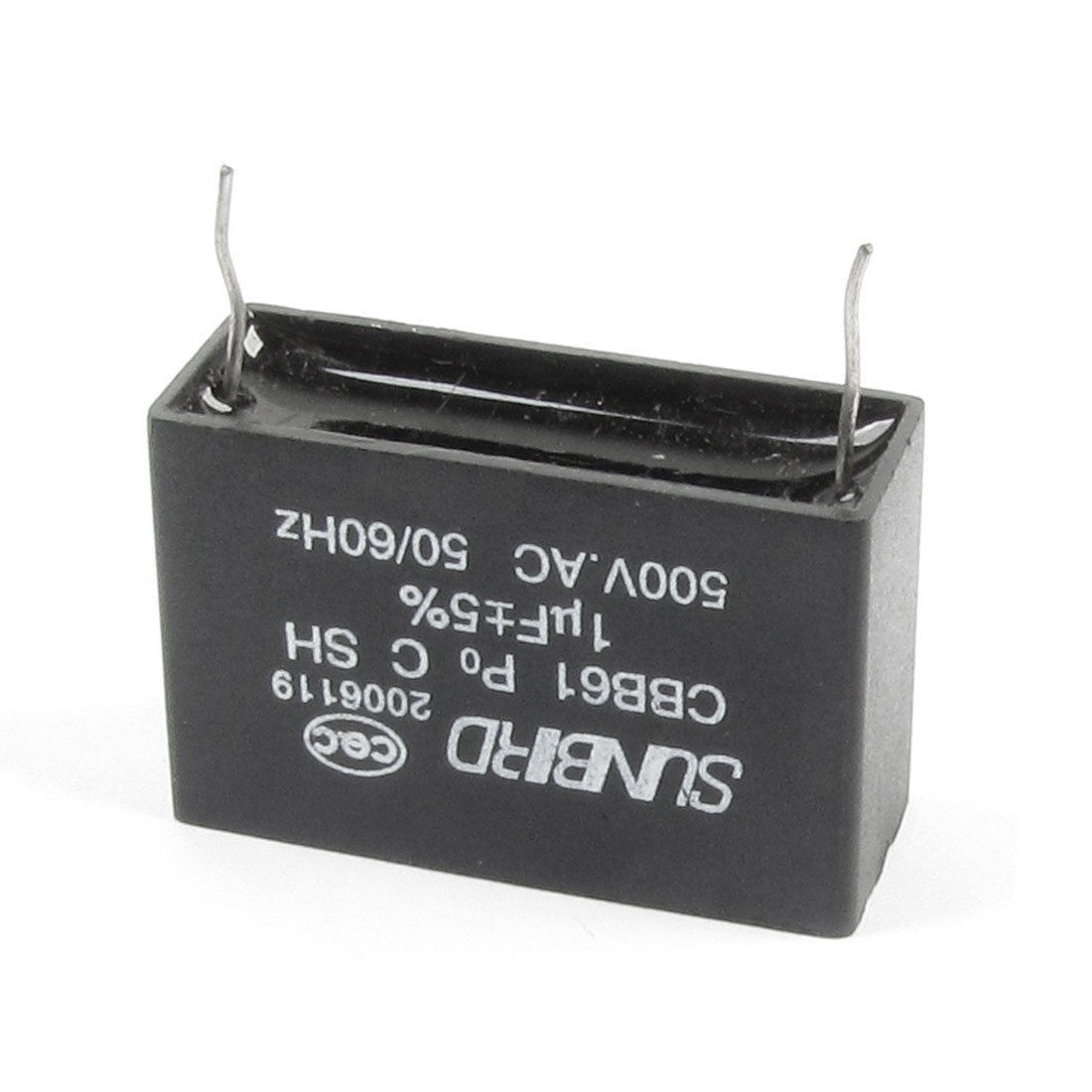 500V AC 1uF Polypropylene Film Motor Run Capacitor