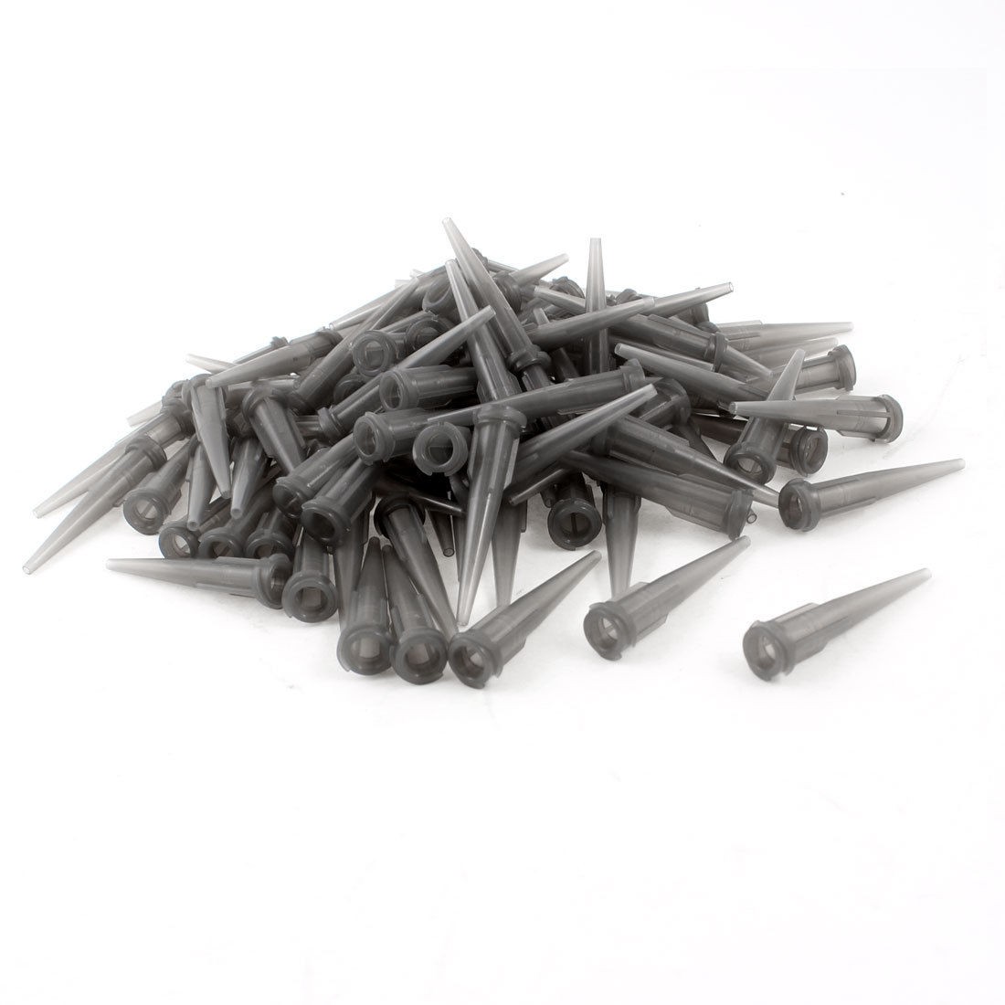 100pcs Gray 16 Gage Tapered Tip Plastic Needles for Dispenser Controller