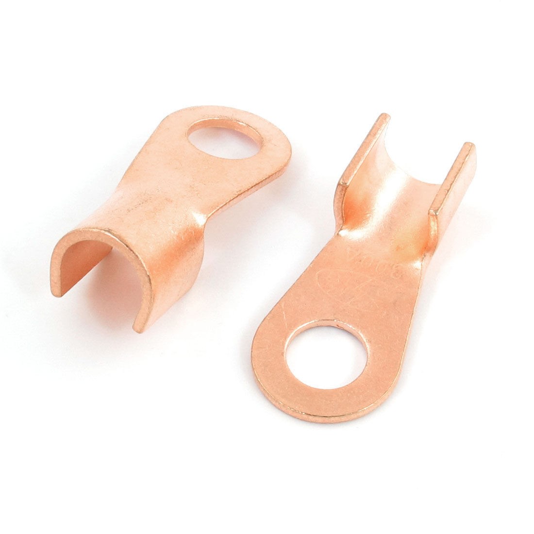 2 Pcs Open Cable Connector Ring Tongue Copper Passing Through Terminal 300A