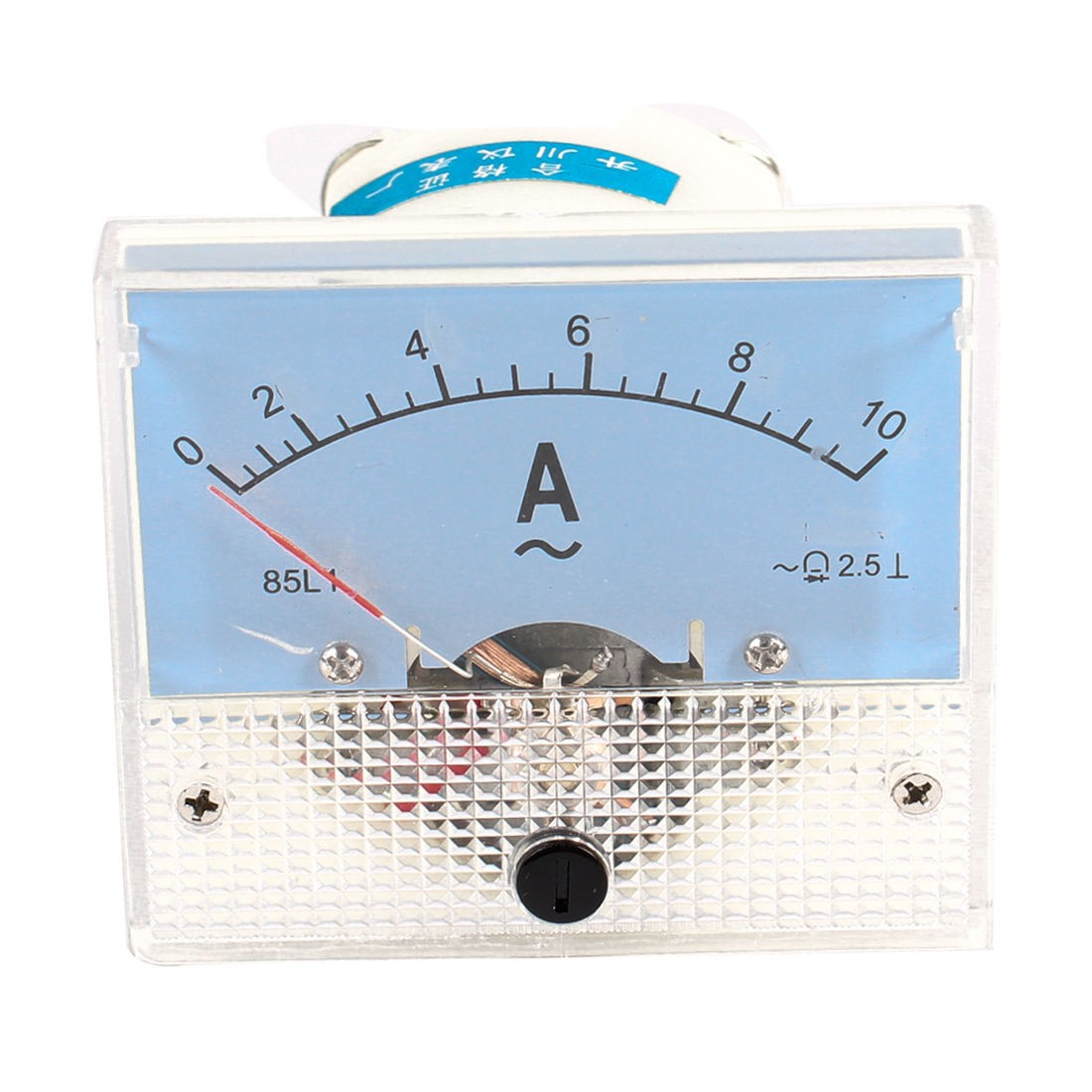 85L1 AC 0-10A Fine Tuning Dial Panel Ampere Meter Amperemeter Clear