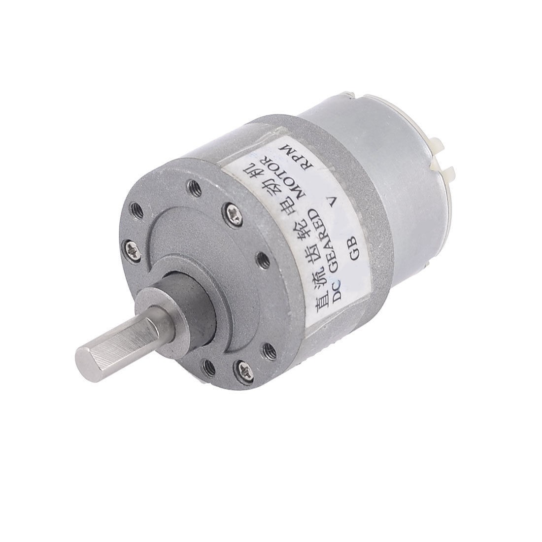 12VDC 200RPM Speed Reducing 6mm Shaft Diameter Electric Geared Motor