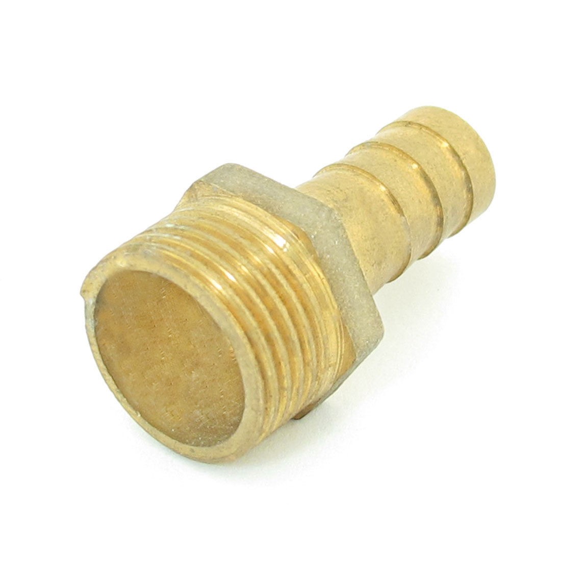3/8" PT Male Thread to 10mm Brass Hex Nipple Fitting