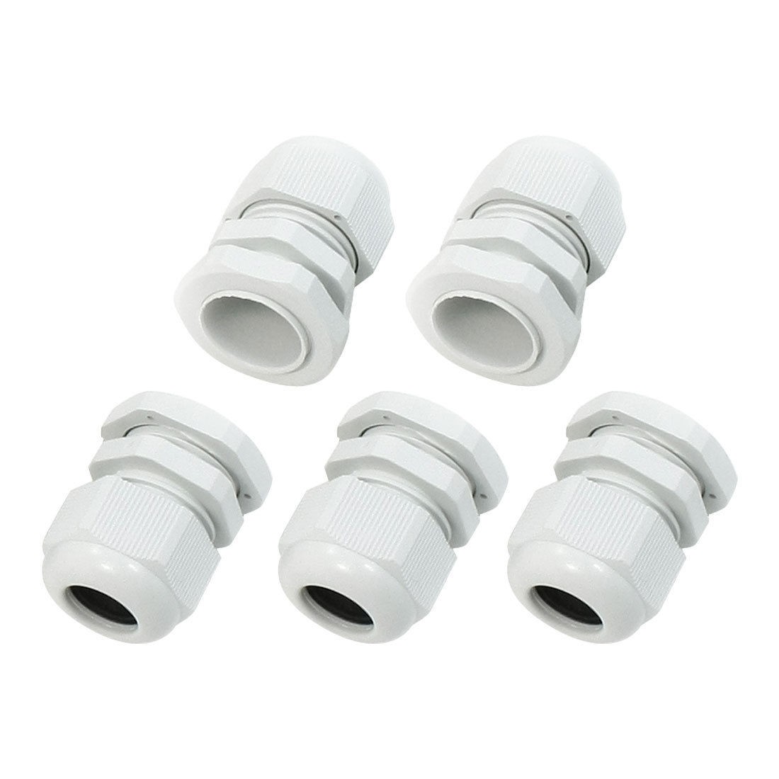 5 x PG13.5 Plastic Cable Glands Fasteners for 6mm to 12mm Power Line
