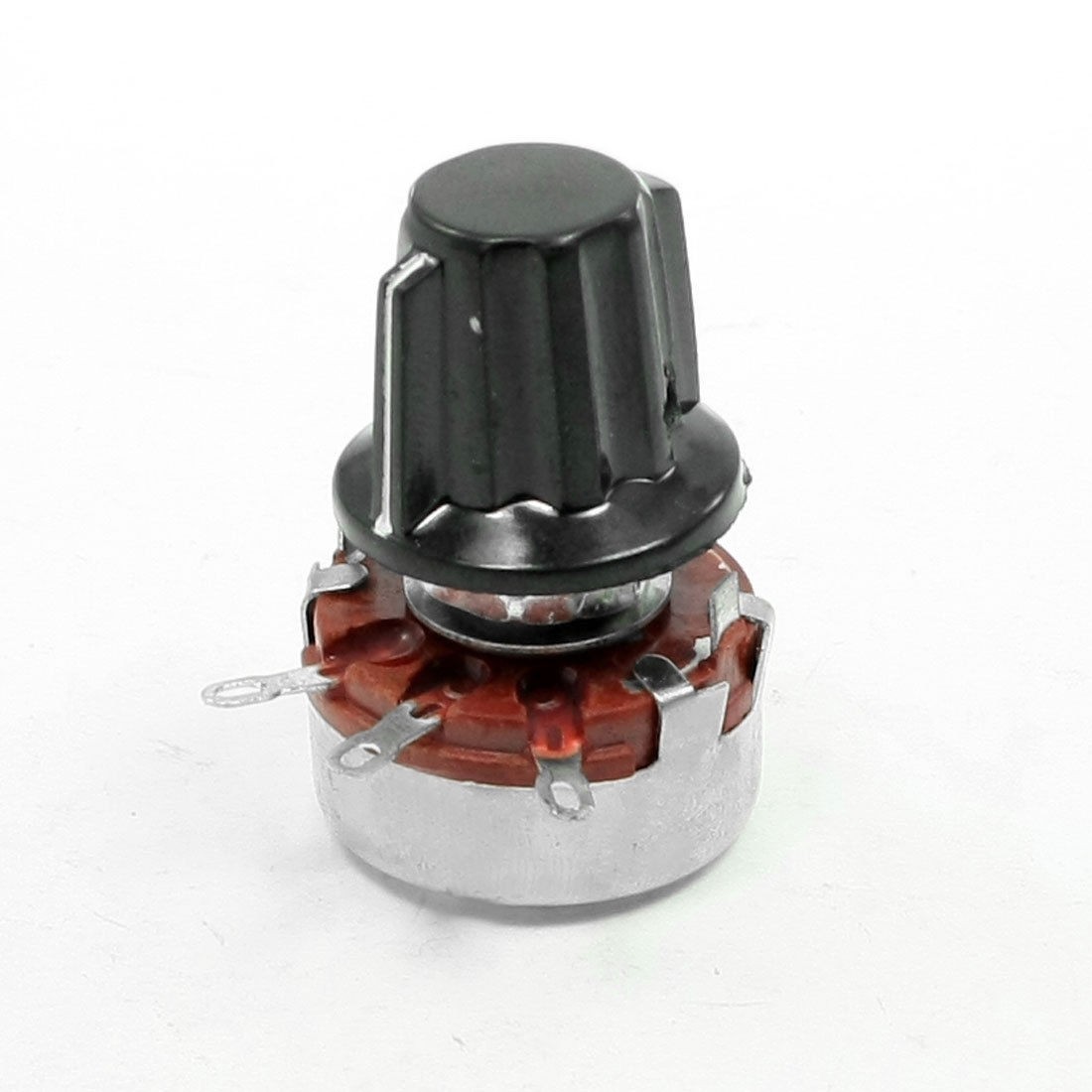 WTH(118) 47K Ohm 10% Tolerance 2W Rotary Carbon Film Potentiometer w Knobs