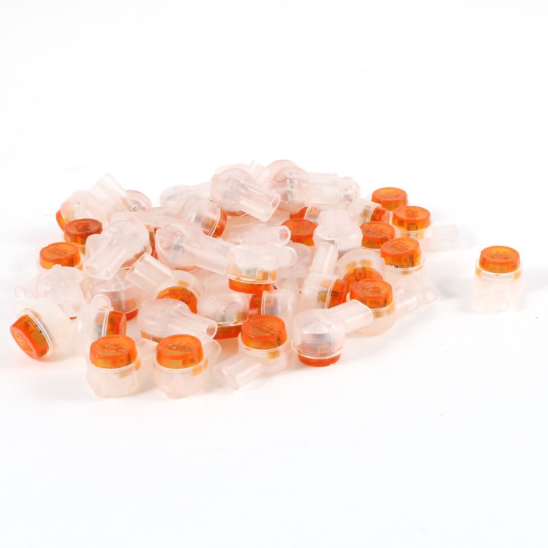 Gel Splice Wire Connecting 2 Port Butt Connector Yellow 50 Pcs