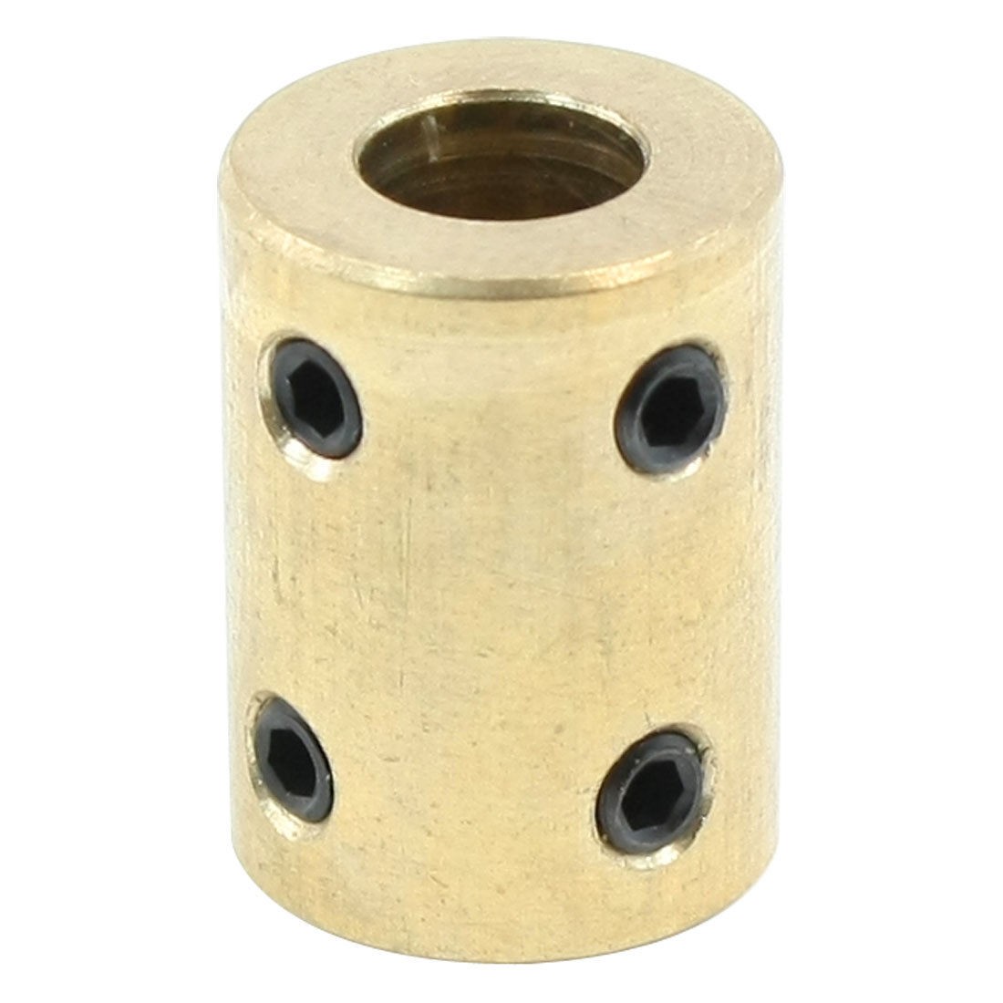 8mm Shaft Rigid Motor Wheel Coupling Coupler Copper Casing w Tight Screws
