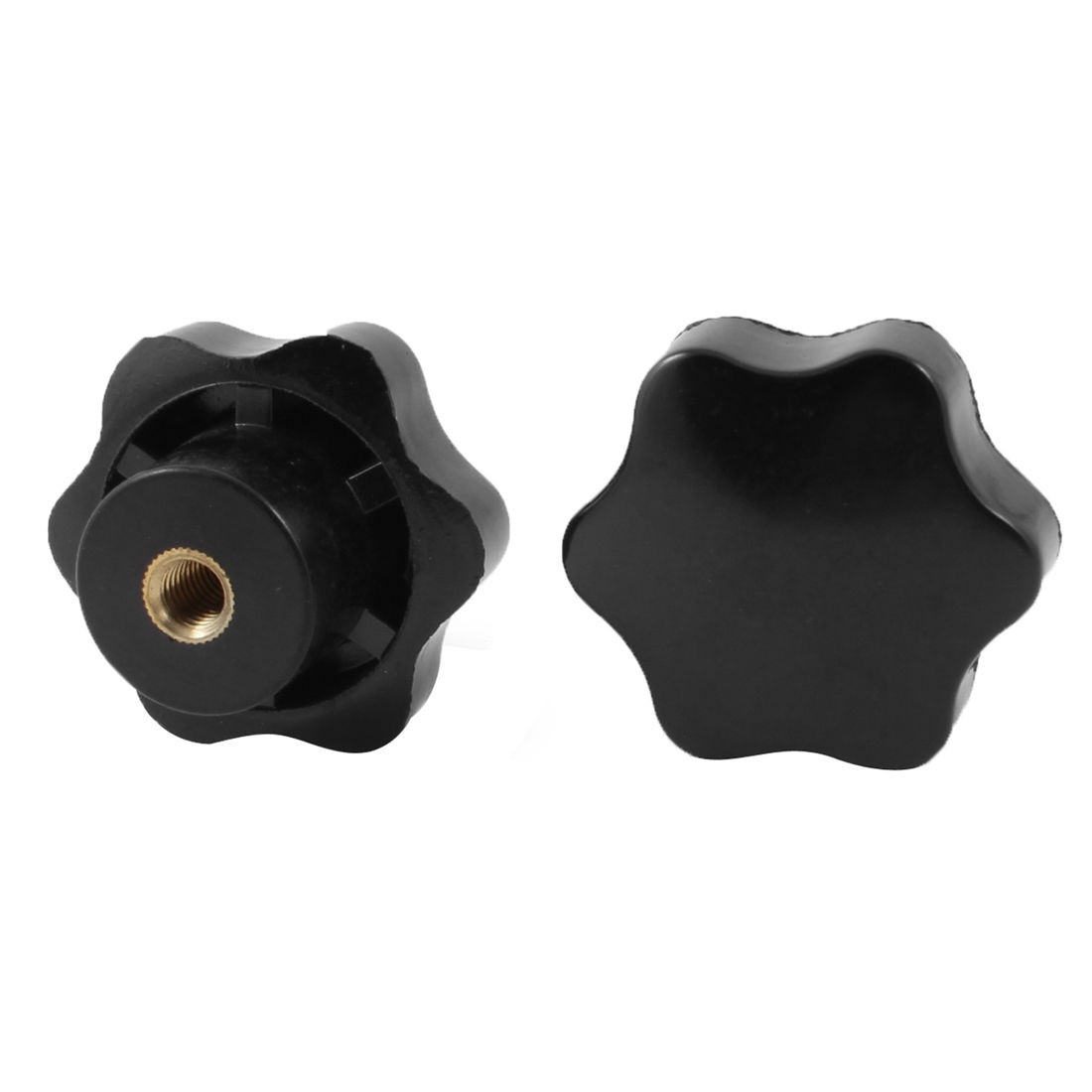 M7 Female Thread 50mm Diameter Hex Head Clamping Knob Repair Part 2pcs