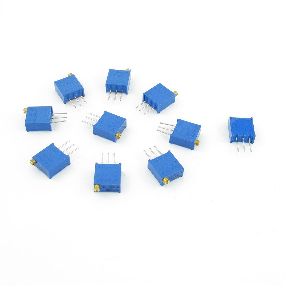 10 Pcs 3296W-503 0.5W 50K ohm Trimming Cermet Potentiometer Adjustable Resistors