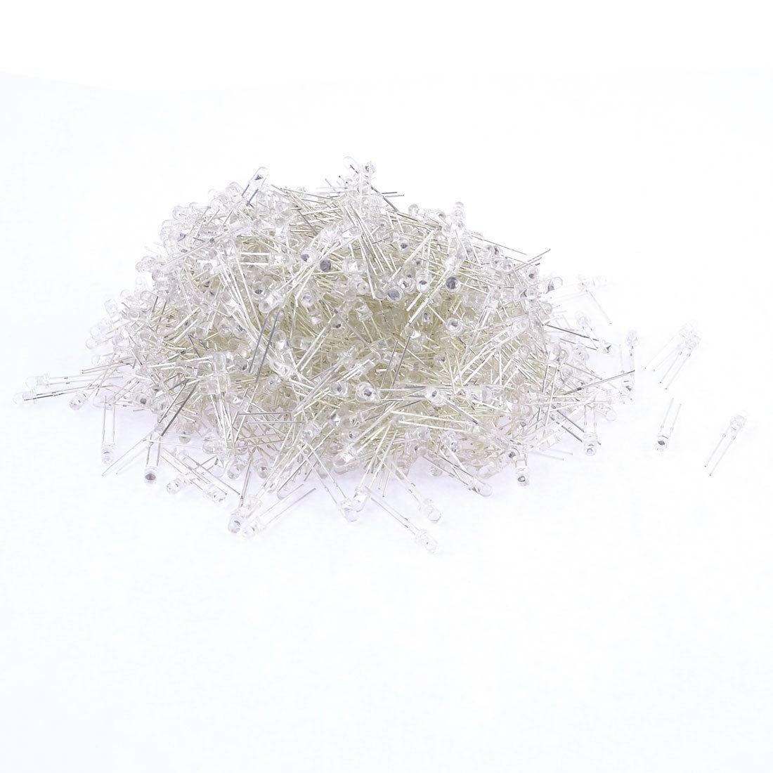 1000Pcs 1.9-2.2V 3mm Head Dia 2 Pin Red LED Light Emitting Diode