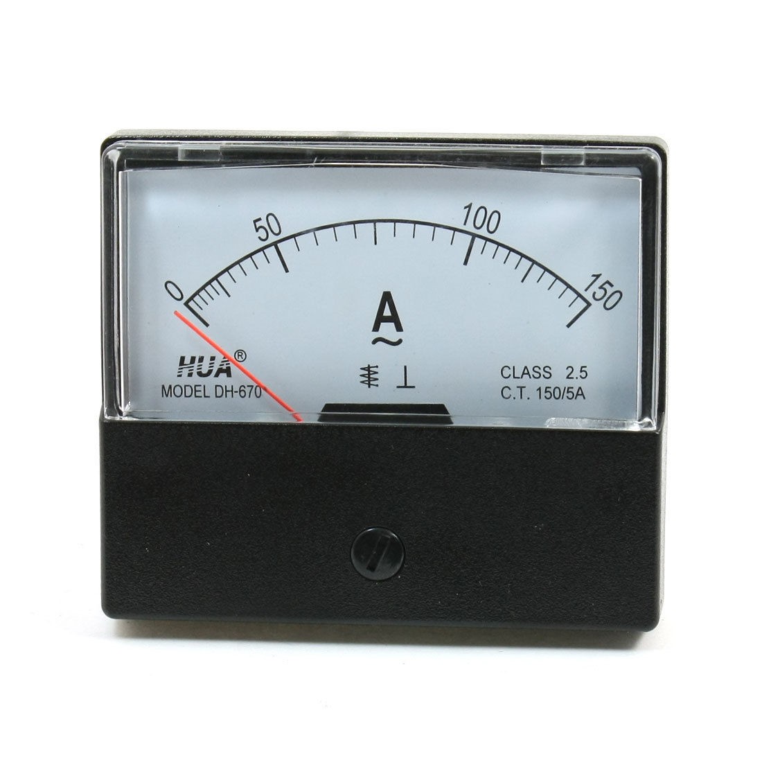 AC0-150A Dial Analog Panel Meter Ammeter DH-670 Class 2.0 Accuracy