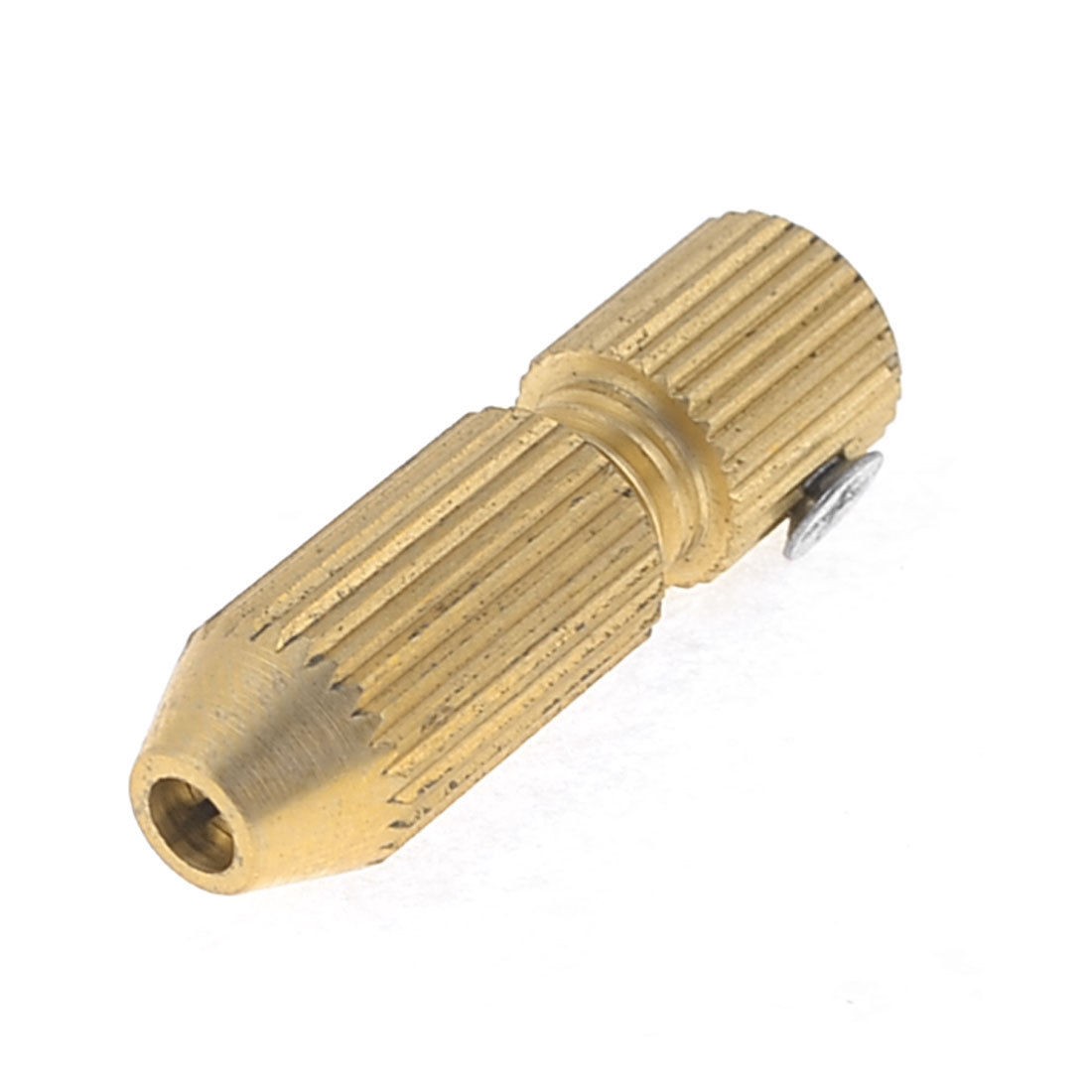 Gold Tone Brass 2.3mm Motor Shaft 1.1mm-1.5mm Mini Electric Drill Chuck