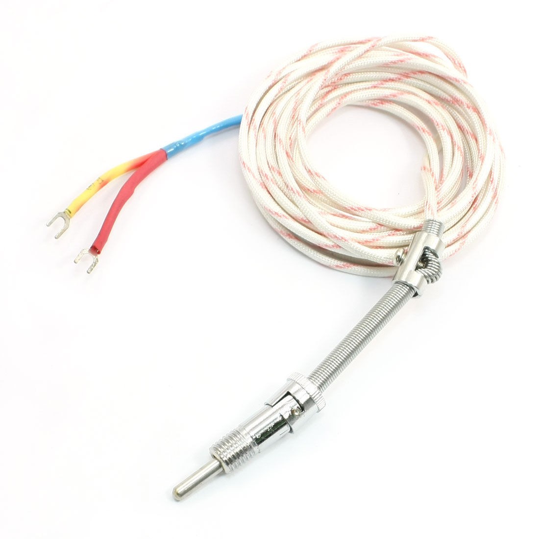 4M 13.1Ft Cable E Type Tension Spring Adjustable Depth Thermocouple Probe