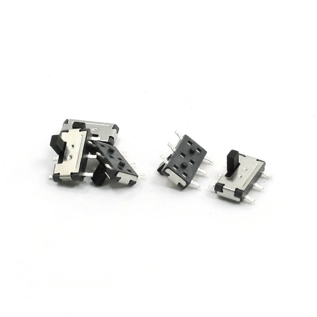 5PCS 3-Position 6 Pins DPDT Panel PCB Mount Mini SMD SMT Slide Switch 7x6x4mm