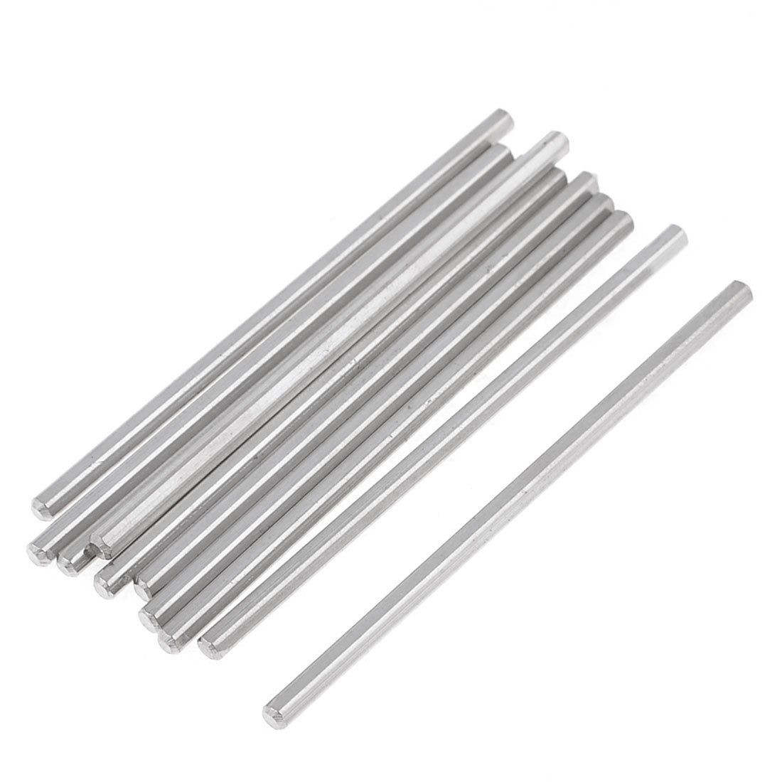 10 Pcs Metal Machinery Spare Parts Model Component Hexagon Axle