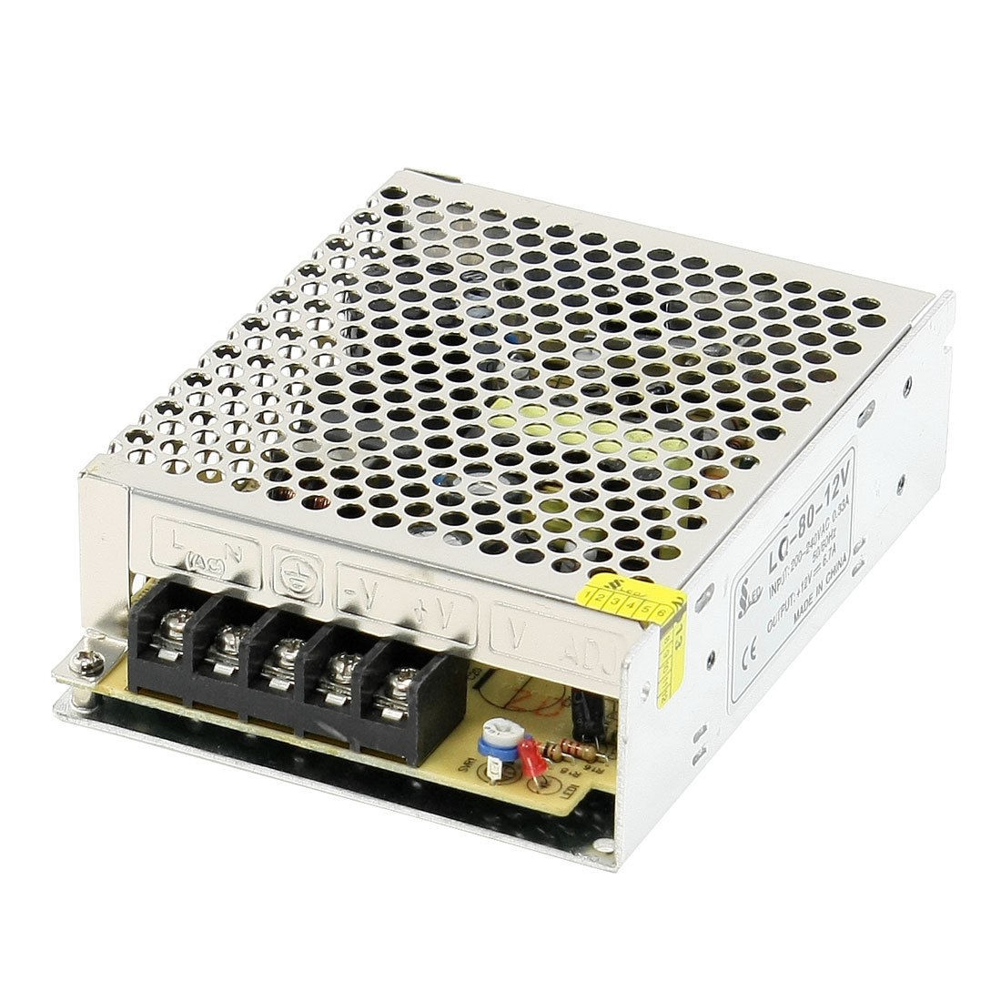 Switching LED Strip Light Power Adapter 80W 200-240VAC to DC 12V 6.7 Amp