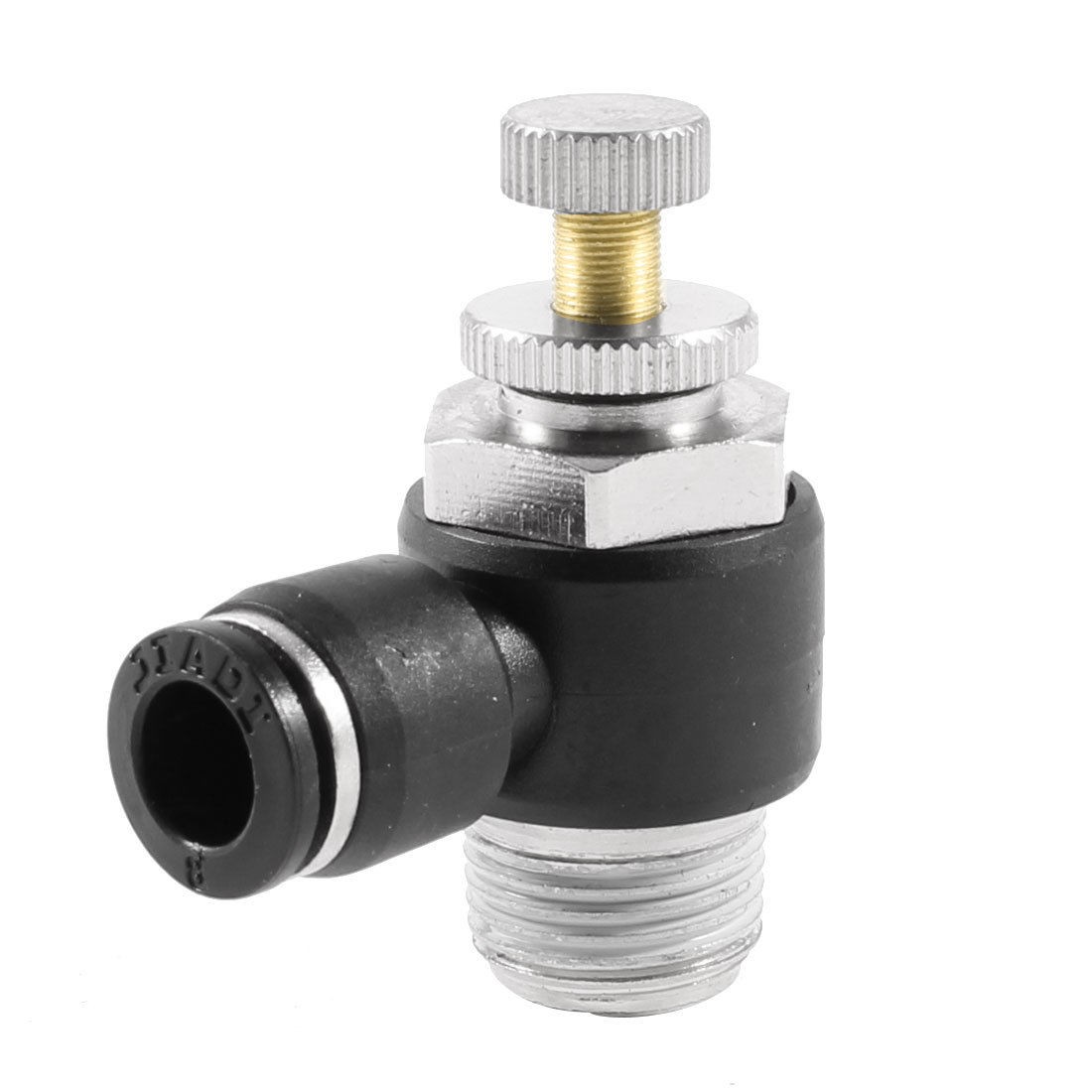 16mm Male Thread 8mm Tube Push in Fitting Speed Flow Controller Air Valve