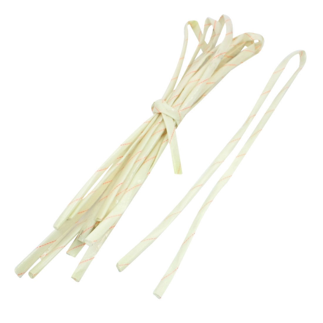 8Pcs 8mm Flexible Fiberglass PVC Insulating Wire Sleeve Pipe 35" Long