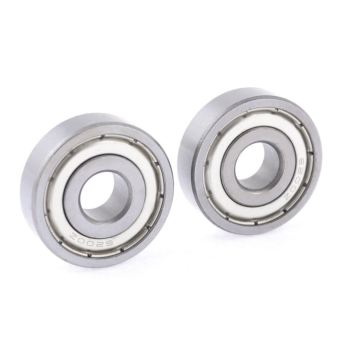 2 Pcs 10mm x 30mm x 9mm Metal Sealed Single Row Deep Groove Ball Bearing 62002