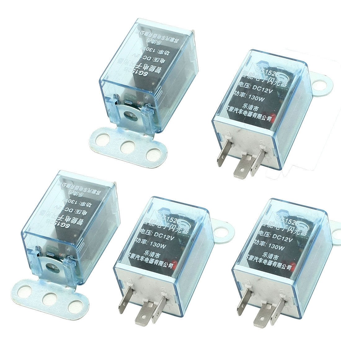 DC 12V 3 Pin LED Pilot Lamp Car Flasher Relay for Turn Singal Light 5 Pcs