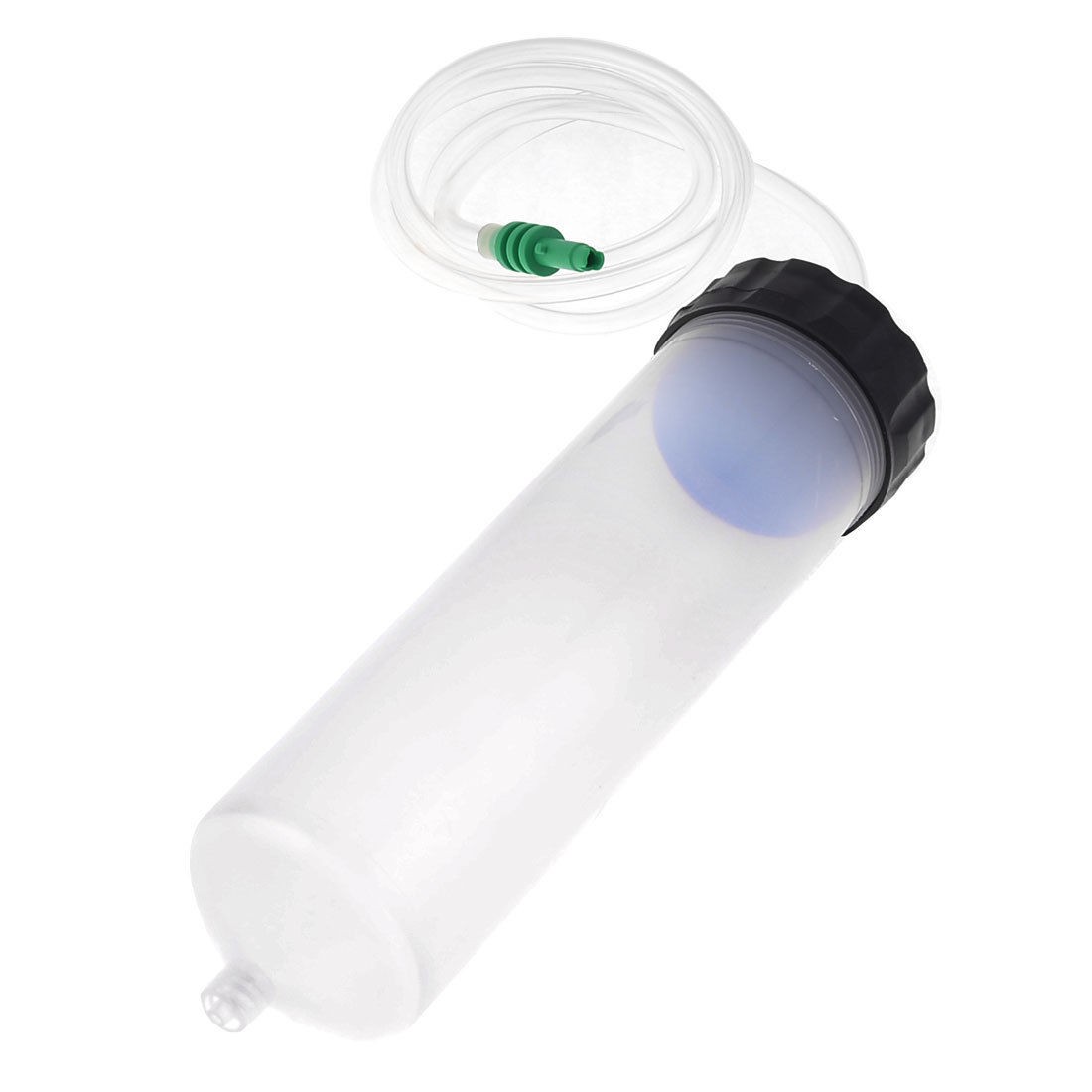 300CC Helix Luer Lock Tip Dispensing Syringe Barrel Clear Black w Adapter