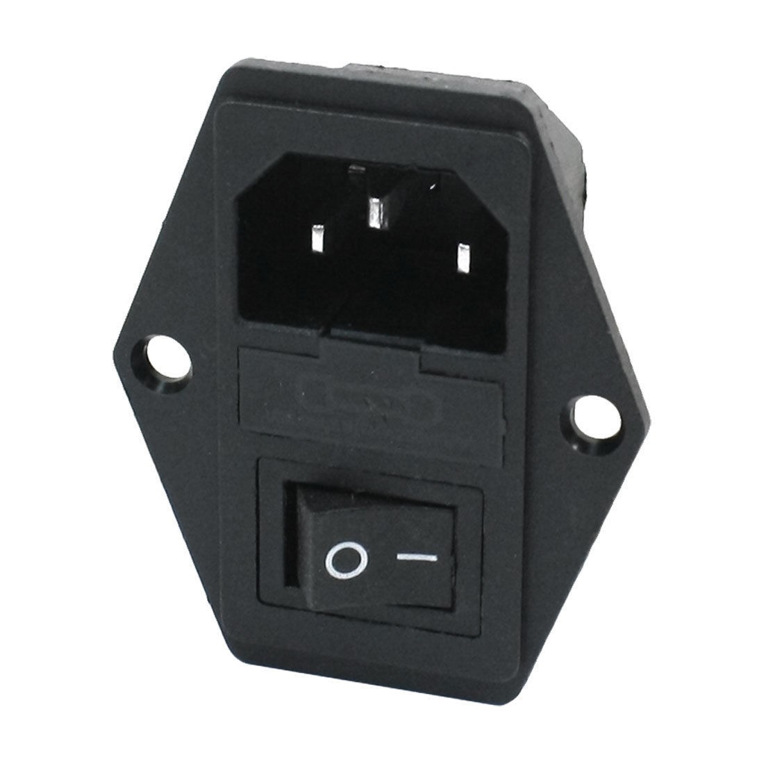 4 Pin Switch C14 Inlet Module Plug Fuse Switch Male Power Socket IEC320