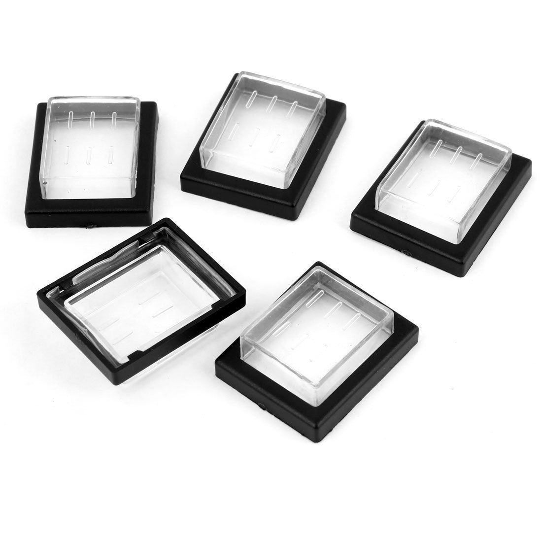 5 Pcs Rectangle Plastic Waterproof Anti-dust Switch Covers Protectors