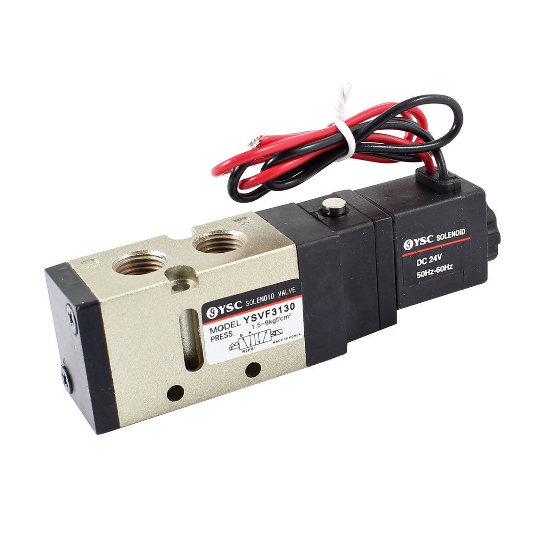Ysvf 3130 5 Ports 2 Positions Electromagnetic Solenoid Valve DC 24V