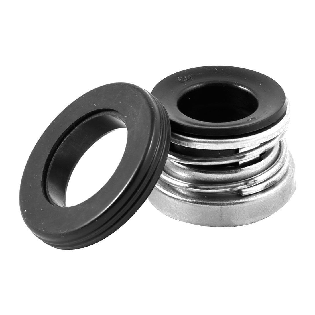 Single Coil Metal Spring Rubber Bellow 17mm Inner Dia Pump Mechanical Shaft Seal