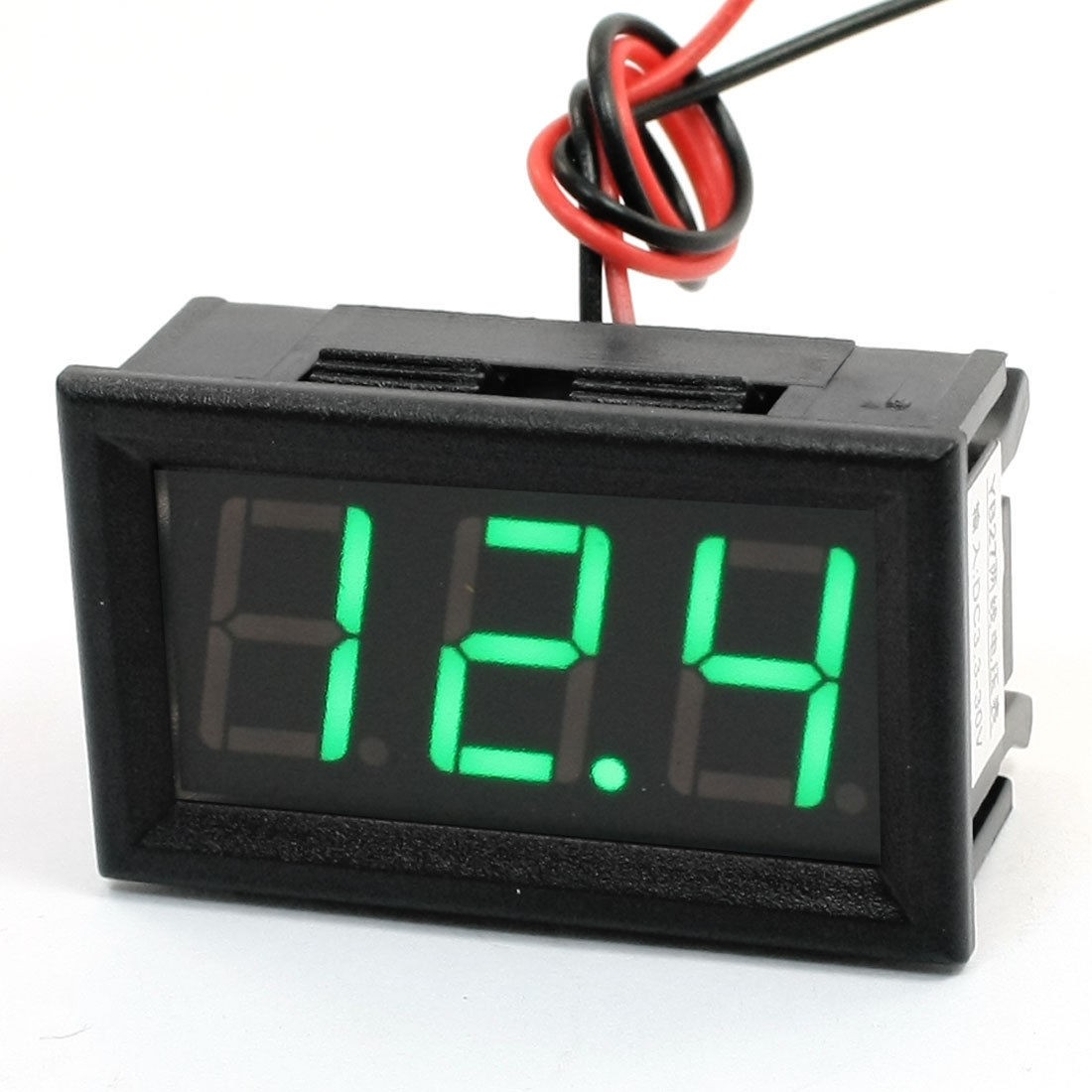 Panel Mount DC 4.5-30V Green LED Display Volt Meter Digital Voltmeter