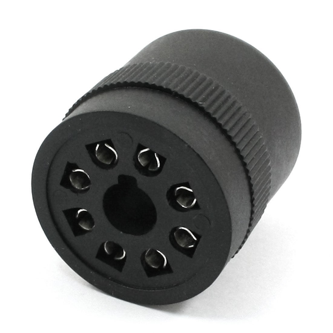 Black Plastic Shell 8 Pins Power Relay Socket Base US-08