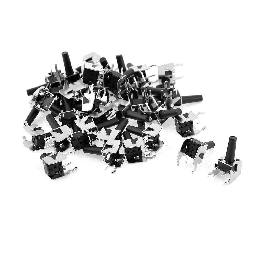 40 Pieces 2 Pins Momentary Type Contact Tactile Push Button Micro Switch