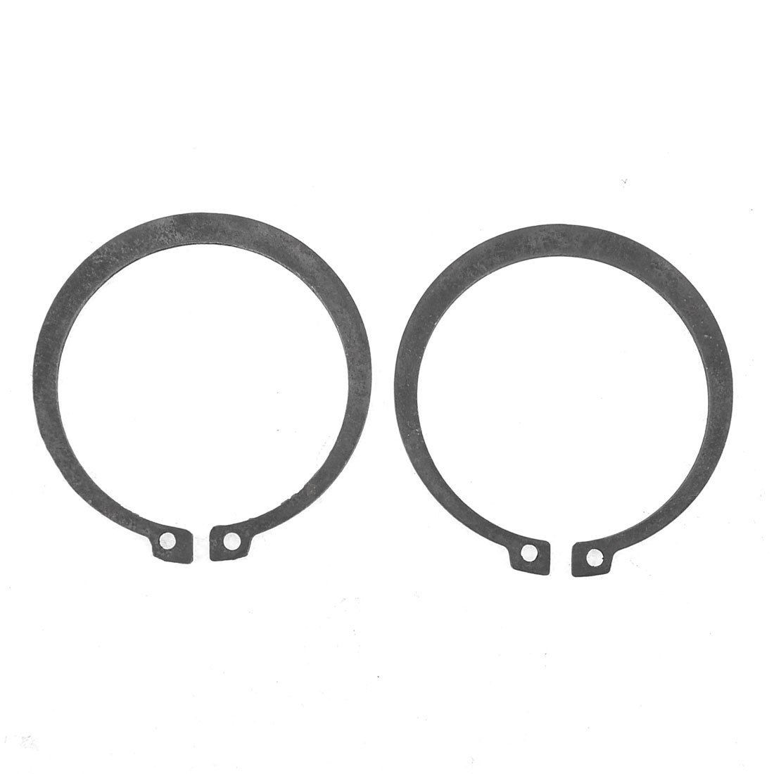 53mm Inner 62mm Outer Diameter External Circlip Shaft Firmware 2 Pcs