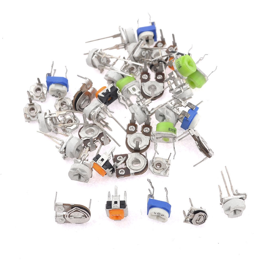 100-220K Ohm 8 Values Trimmer Potentiometer Variable Resistors 40pcs