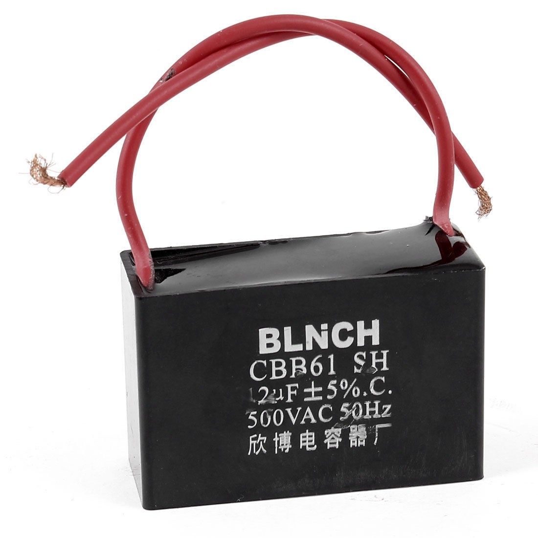 CBB61 12uF 500VAC Rectangle Non Polar Motor Run Capacitor