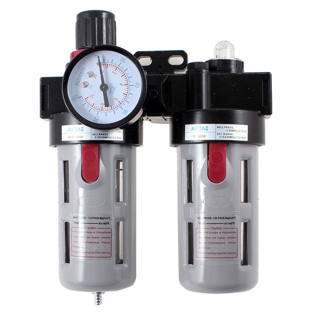 BFC-4000 Air Source Treatment Filter Regulator Lubricator Combination