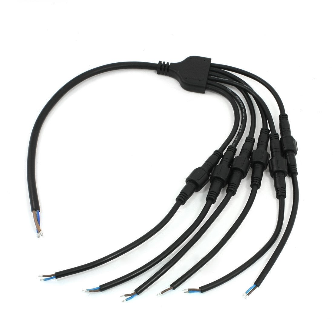 LED Strip Light 1 to 6 2 Pin Male Female Waterproof Adapter Cable Cord