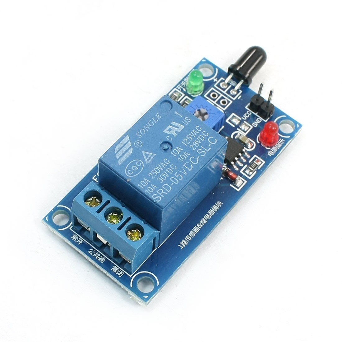DC 5V Fire Fighting Detecting 1 Channel Flame Sensor Relay Module