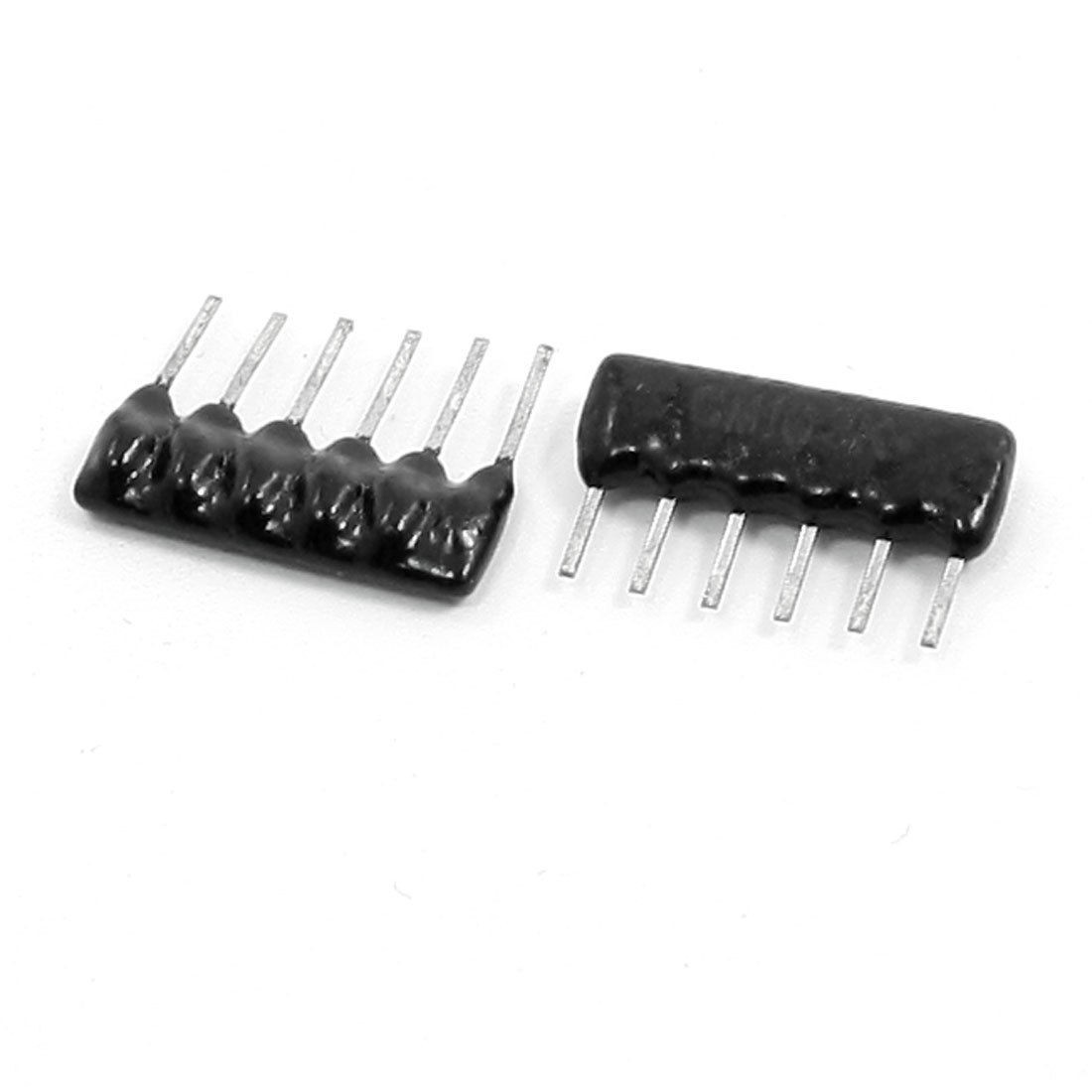 2pcs Spare Parts 6 Pin SIP Package 0.1uF AC 50V Network Capacitor