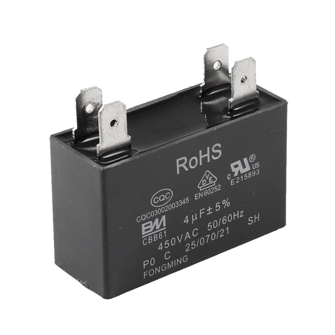 AC 450V 4uF Polypropylene Film Motor Run Capacitor CBB61