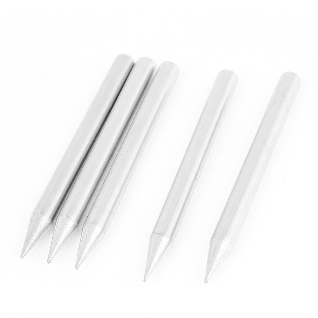 5Pcs 60W Replaceable Solder Iron 1mm Dia Tip for Soldering Station Rework Welder
