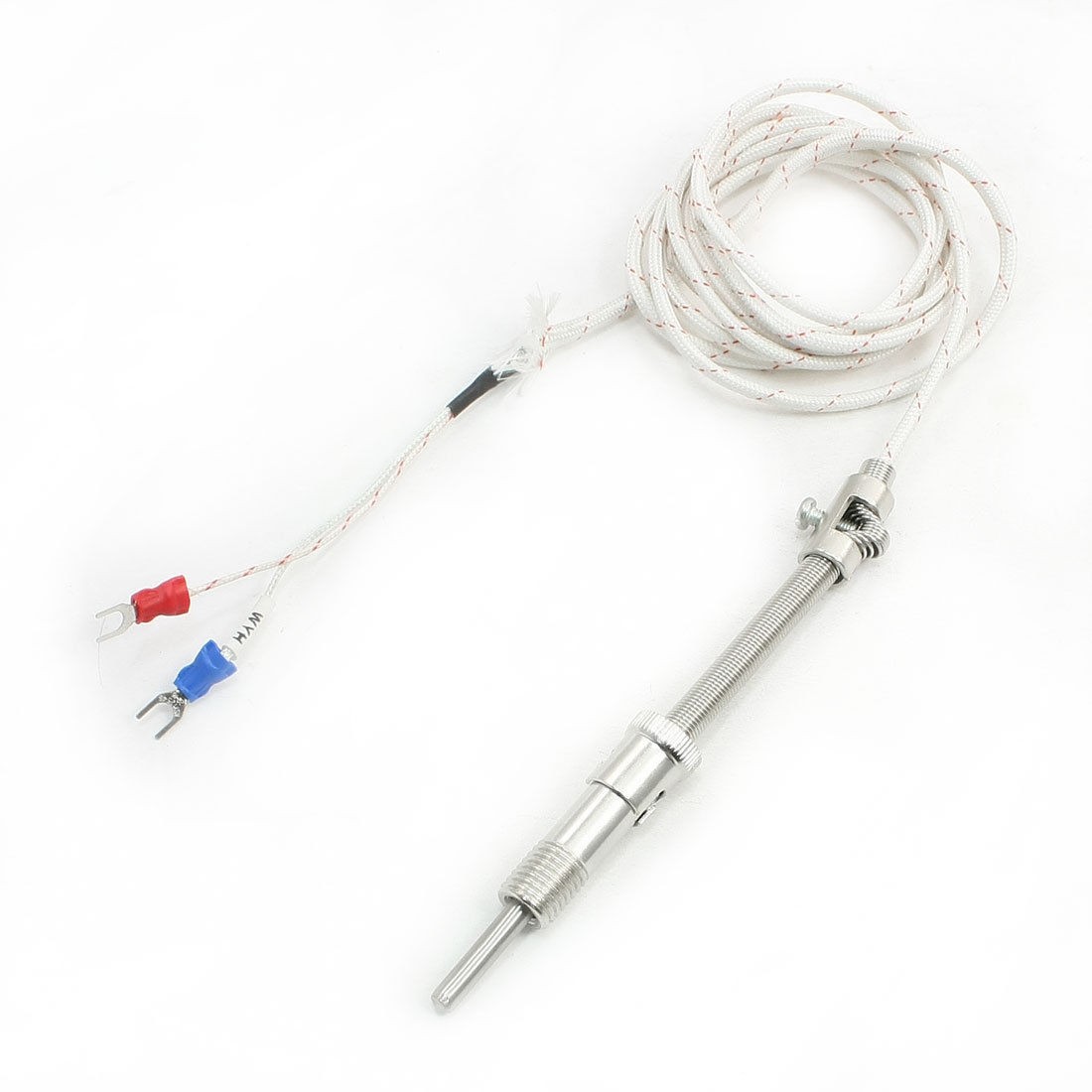 2M 6.6 Feet K Type 0-600C Tension Spring Adjustable Depth Thermocouple Probe