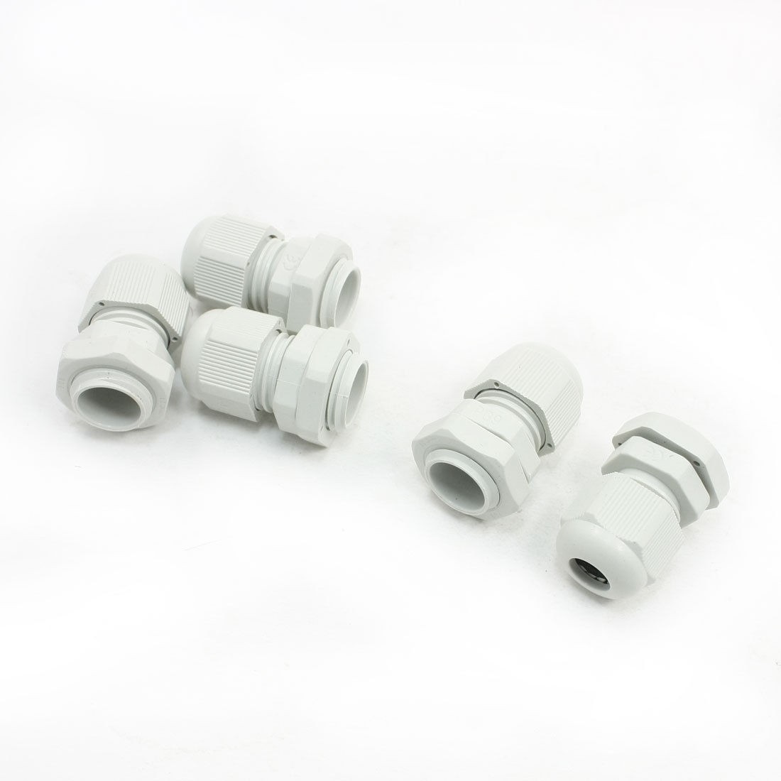 5 Pcs Waterproof PG9 Plastic Glands Fasteners for 4-7mm Dia Cable