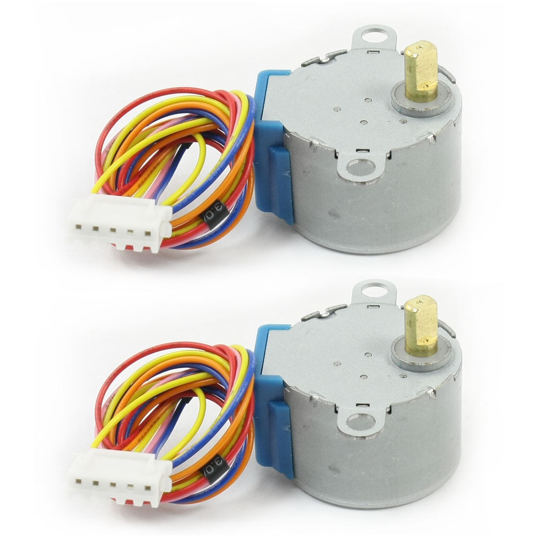 2pcs 28BYJ-48-5V 5 Line 4 Phase Gear Step Stepper Motor for Microcontrolle<wbr/>r